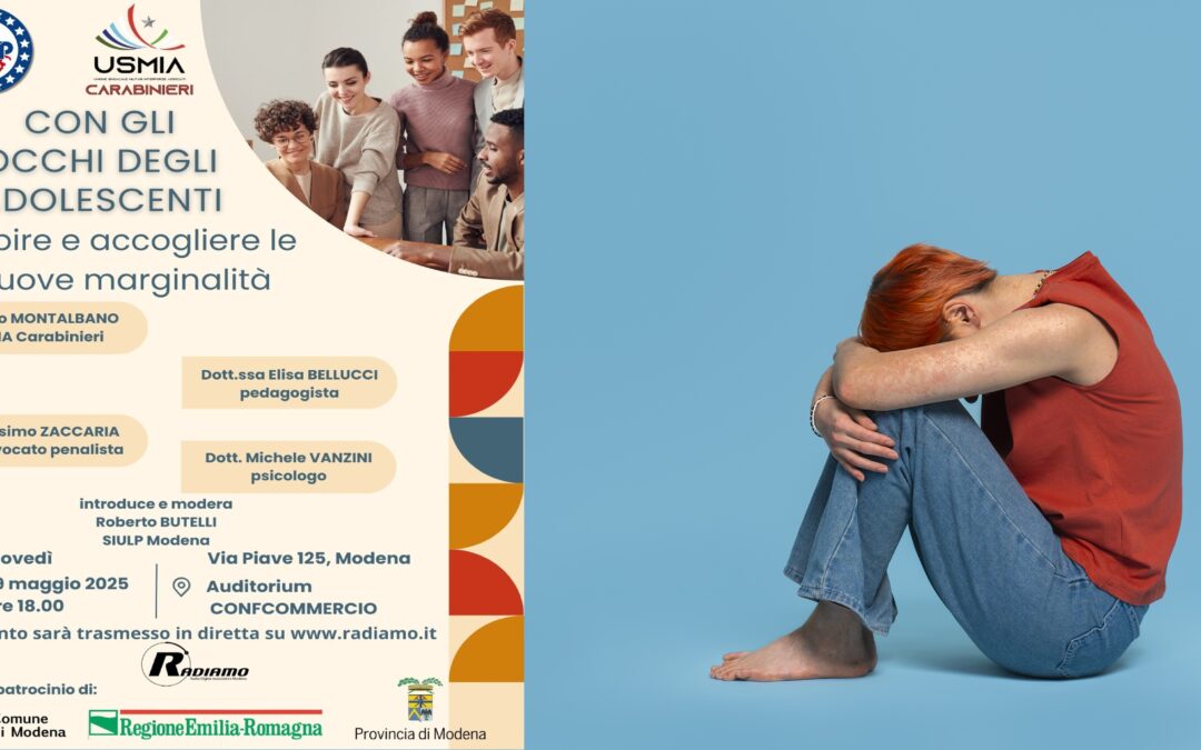 Convegno su disagio giovanile a Modena il 29 maggio